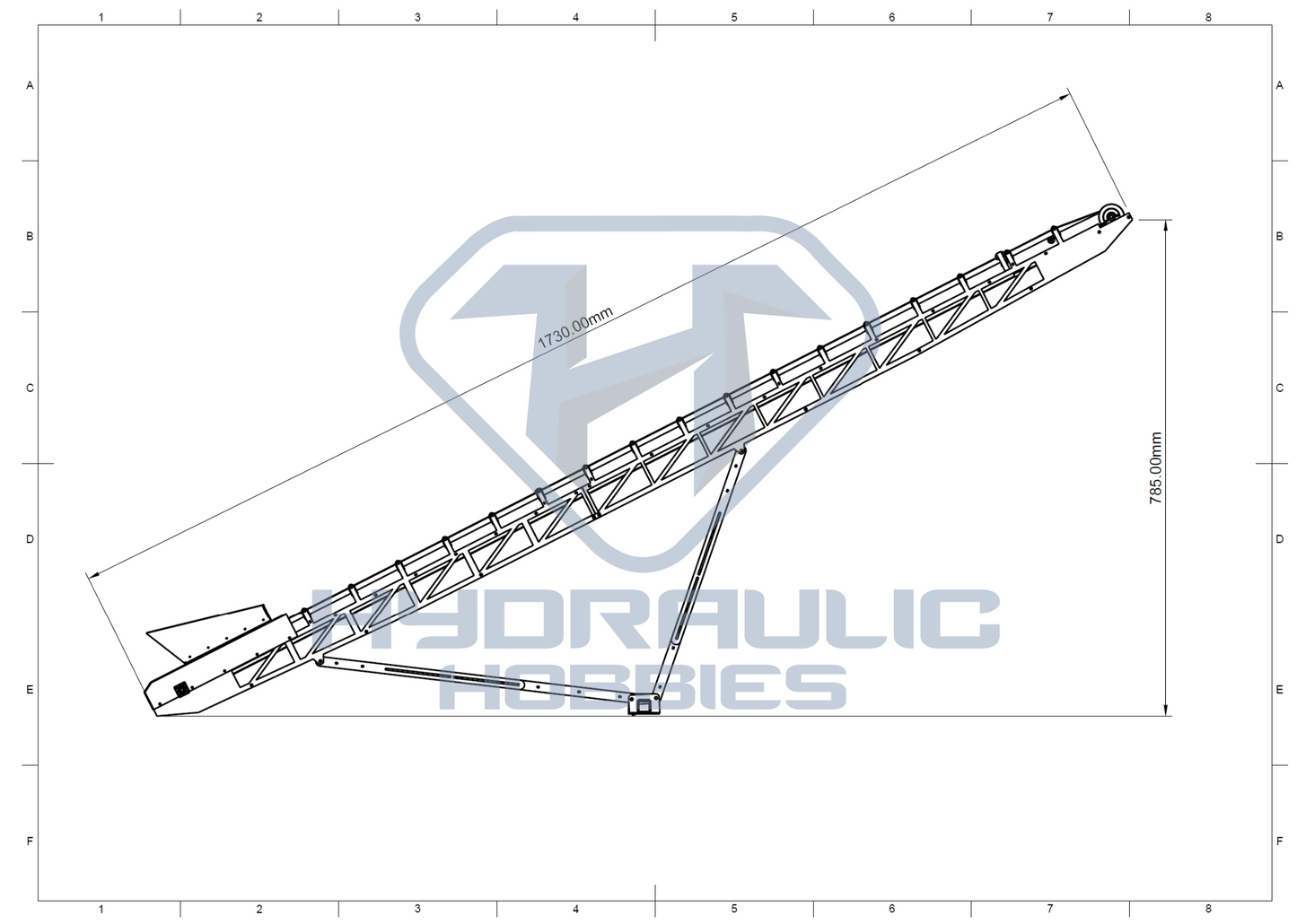 Hydraulic Hobbies HH-75 Conveyor Belt