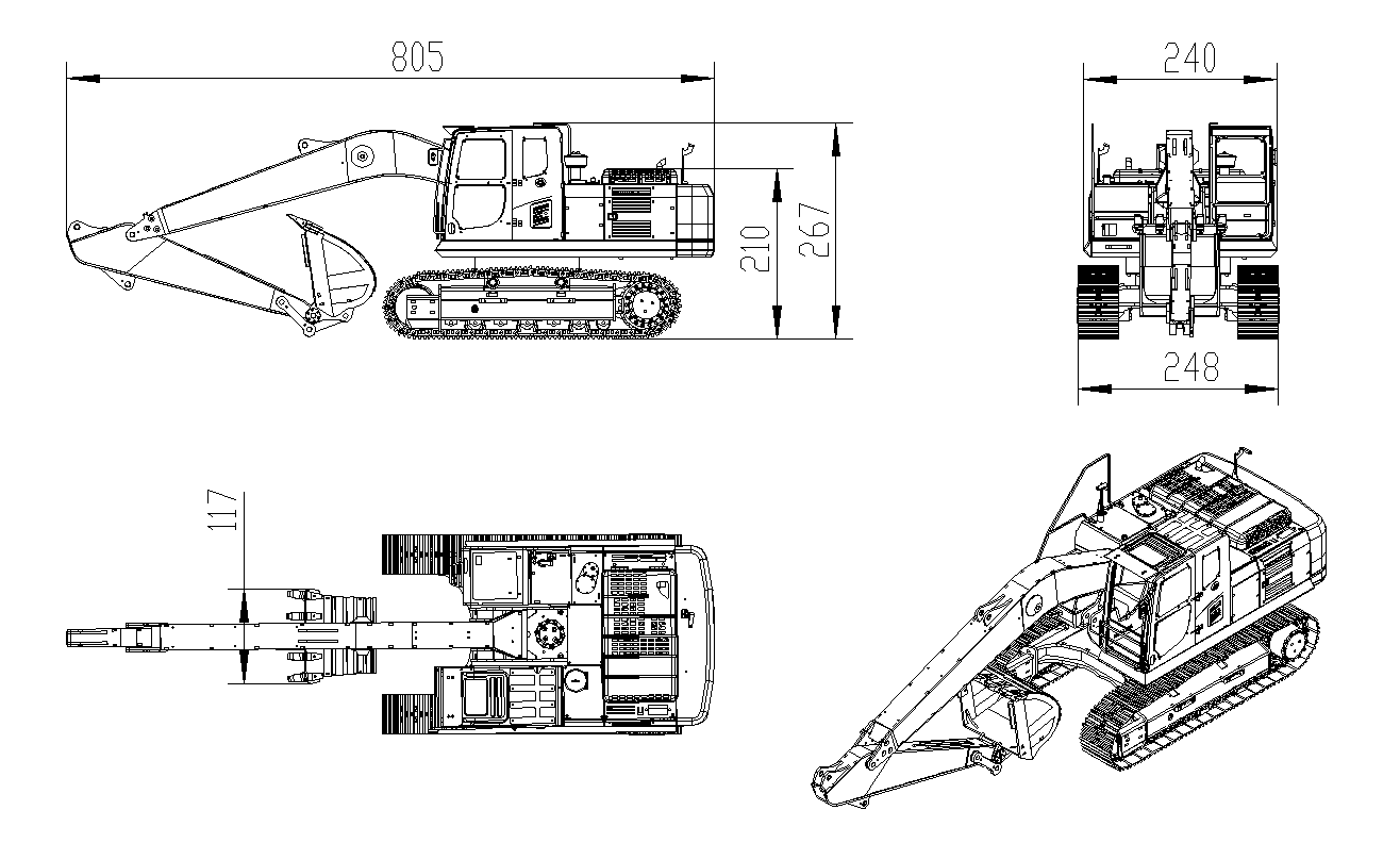 1:12 DIM-PC240 Excavator