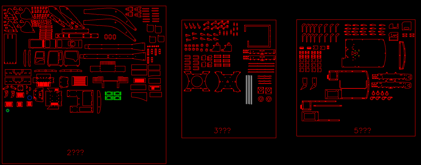 1:12 CAT 336D2 Plasma Cut Plans