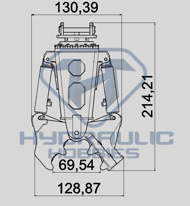 BM Model K970 Excavator Hydraulic Shear