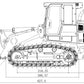 JDM-118 1:14 Hydraulic Track Loader