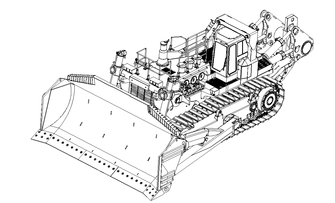 JDM-575 Mining Bulldozer Model