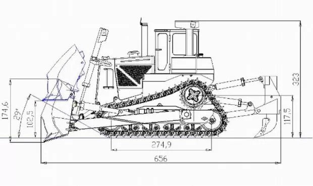 JDM-98 DXR2 Hydraulic Dozer