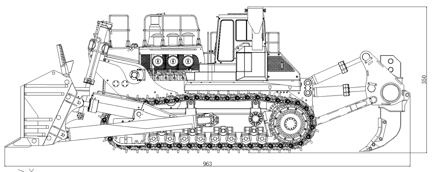 JDM-575 Mining Bulldozer Model