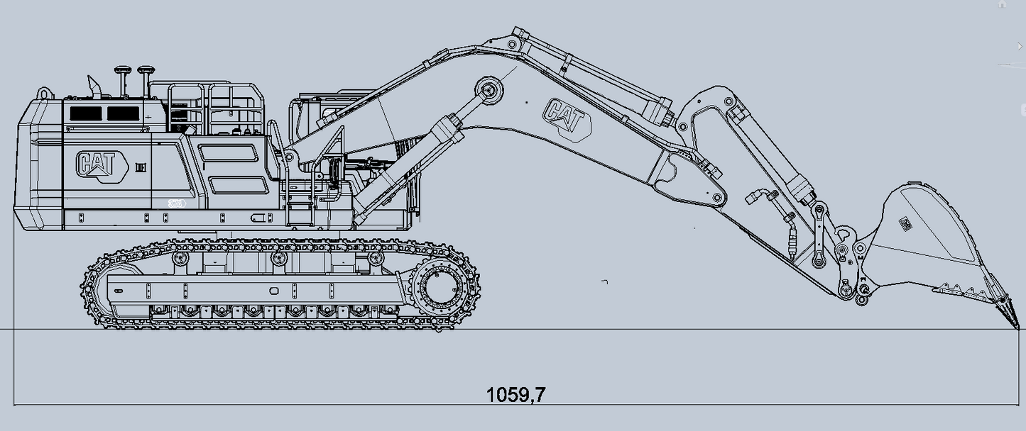 BM Model 1:14 374NG Excavator
