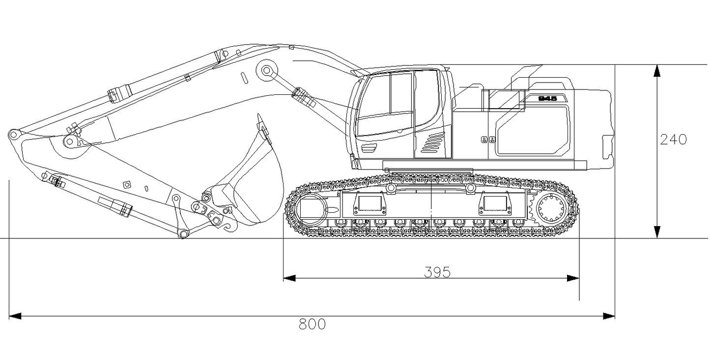 XD Model 945 Excavator